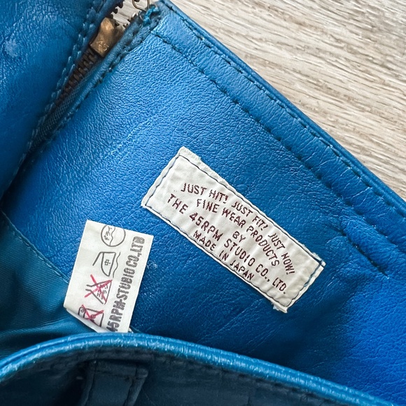 Super Rare Vintage 45RPM Studio Leather Skirt Made In Japan - Picture 6 of 8